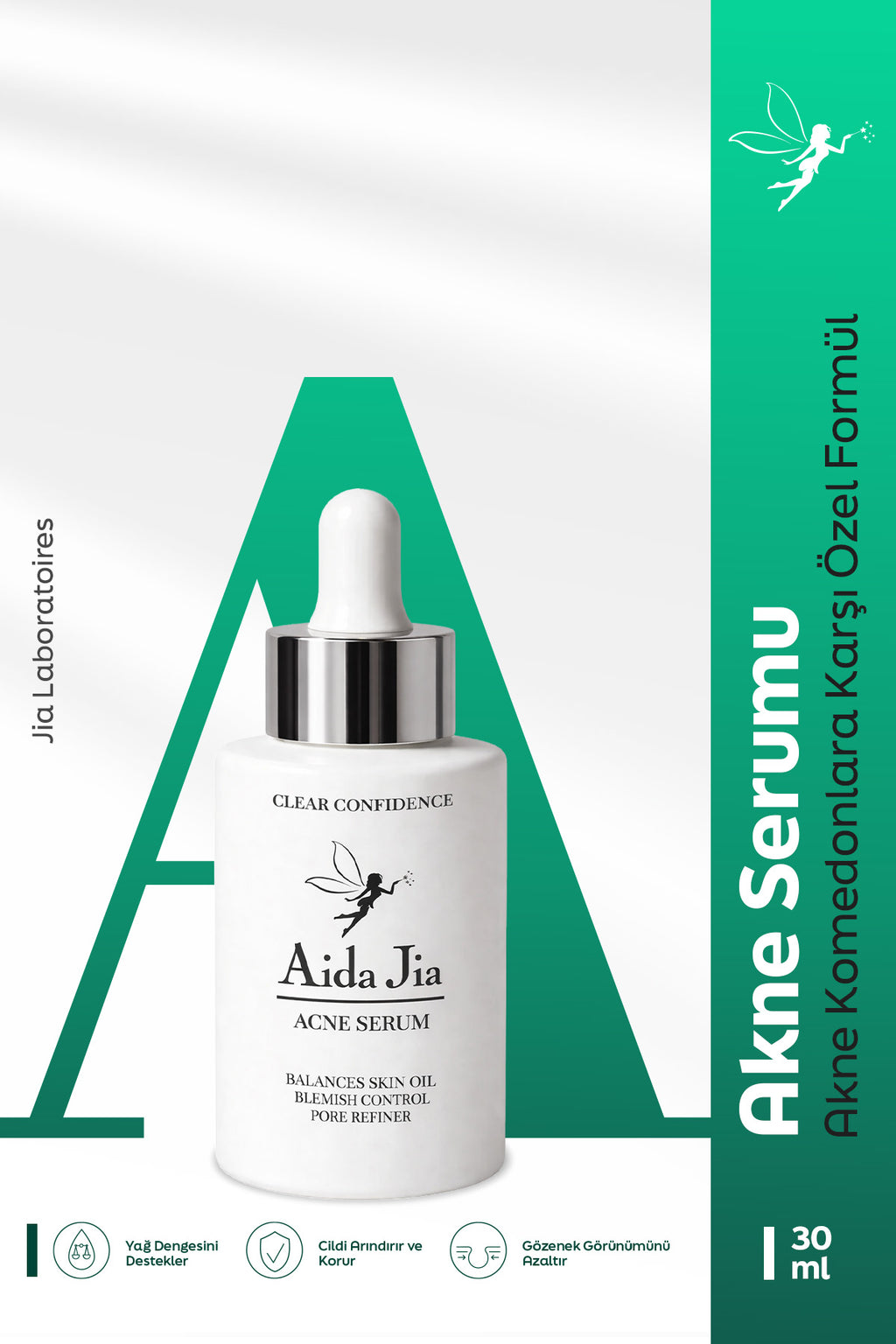 Akne Komedon Siyah Nokta Karşıtı Serum Salisilik Asit Glikolik Asit İçerikli 30 ML